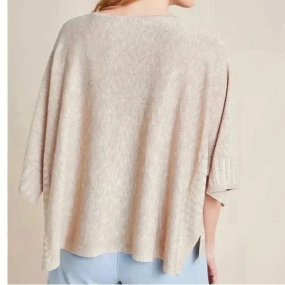 Anthropologie Alicia Shimmer Poncho Sweater Size Medium - Picture 2 of 11